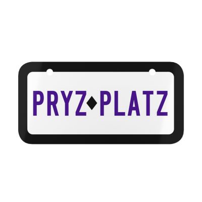 Motorbike Vanity Plate - PRYZ-PLATZ